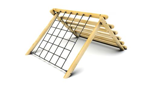 Forest Log Climber with Net